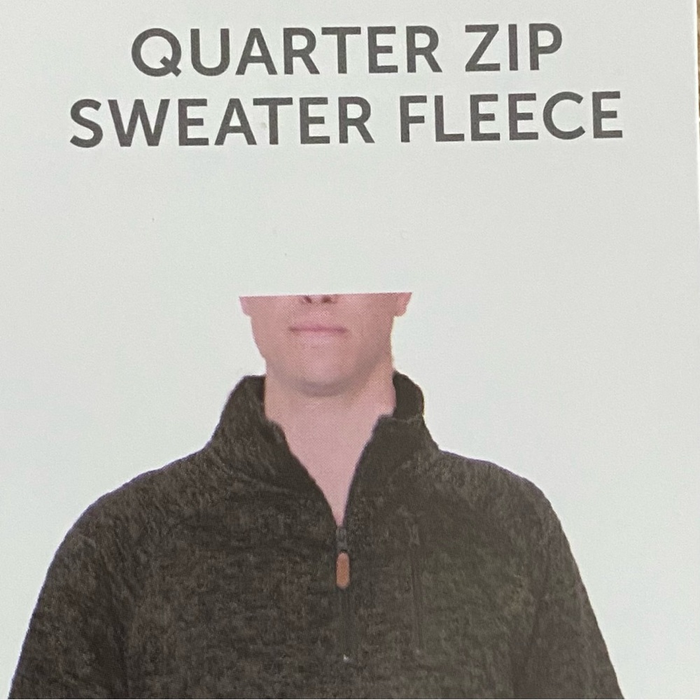 Berkley Jensen Quarter Zip Pullover Sweater Fleece